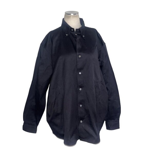ACNE STUDIOS Odrox Cotton Twill Overshirt in Black 50 New Mens Shacket - Picture 5 of 11